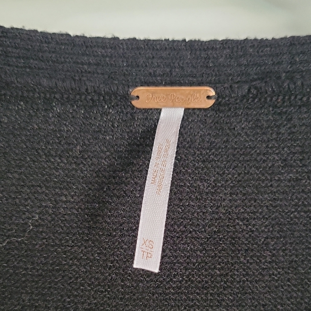 Free People Black Textured Sweater - Picture 2 of 5